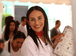 Esta tarde Laura Imelda Pérez denunció una serie de irregularidades suscitadas durante el proceso electoral, como el conteo de voto y alimentación  del Programa de Resultados Preliminares Electorales. CORTESÍA