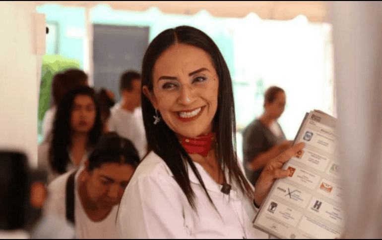 Esta tarde Laura Imelda Pérez denunció una serie de irregularidades suscitadas durante el proceso electoral, como el conteo de voto y alimentación  del Programa de Resultados Preliminares Electorales. CORTESÍA