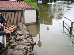 Algunas regiones de Baviera de la cuenca del río Danubio continuaban en una situación crítica. AFP / L. BARTH