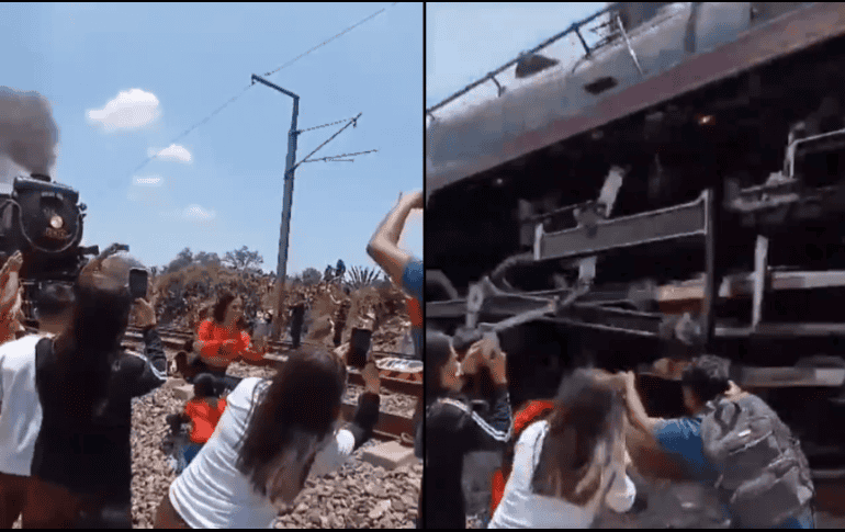 Los hechos sucedieron en el municipio de Nopala Hidalgo, donde miles de personas se aglomeraron para ver a la llamada 