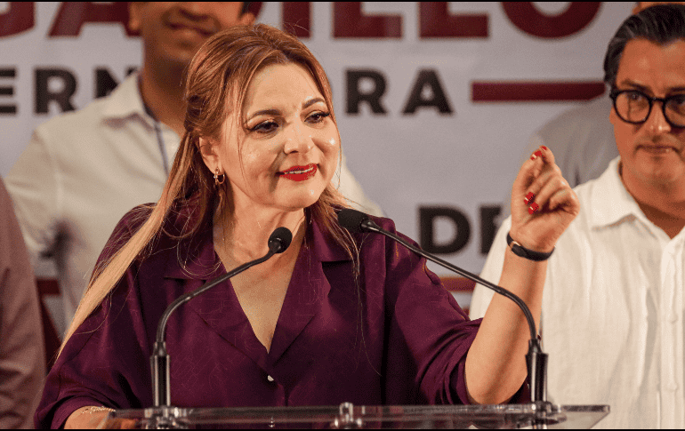 Morena asegura que Claudia Delgadillo ganó las elecciones en Jalisco. EL INFORMADOR/ H. Figueroa
