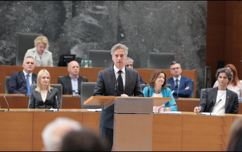 El presidente palestino, Mahmoud Abbas, agradeció hoy por teléfono al primer ministro, Robert Golob, por el reconocimiento esloveno. EFE/M. SUSNIK