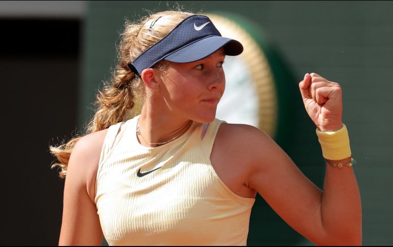 Mirra Andreeva es la semifinalista más joven de un Grand Slam desde 1997. EFE/T. Suárez
