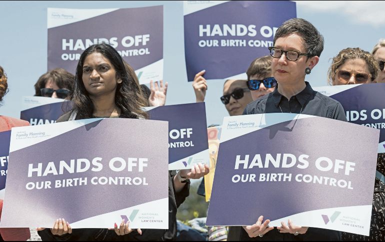 Desde hace meses, activistas estadounidenses han demandado aprobar la normativa que les permitiría elegir libremente sus métodos de control natal. AFP