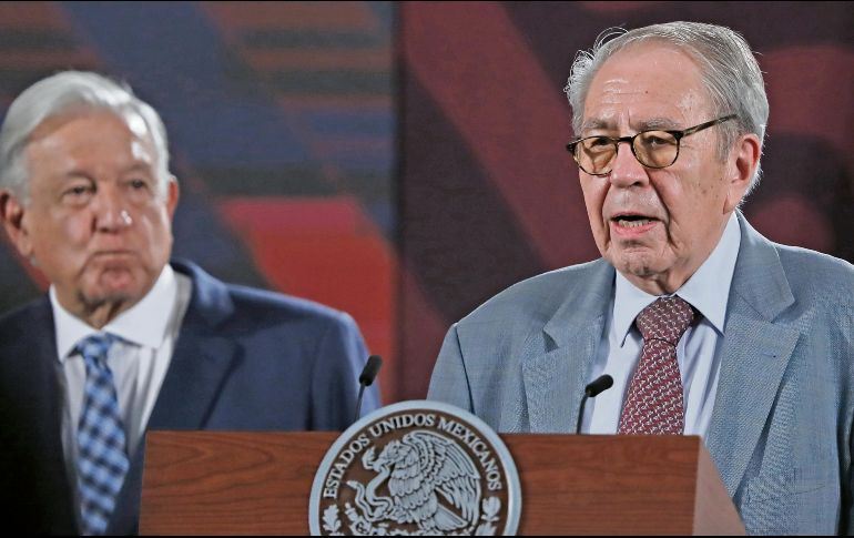 El titular de Salud, Jorge Alcocer, habló durante “La Mañanera” de ayer. EFE