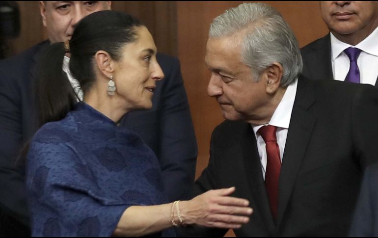 El Presidente López Obrador señaló que será decisión de Claudia Sheinbaum hablar con los medios saliendo del encuentro. SUN / ARCHIVO