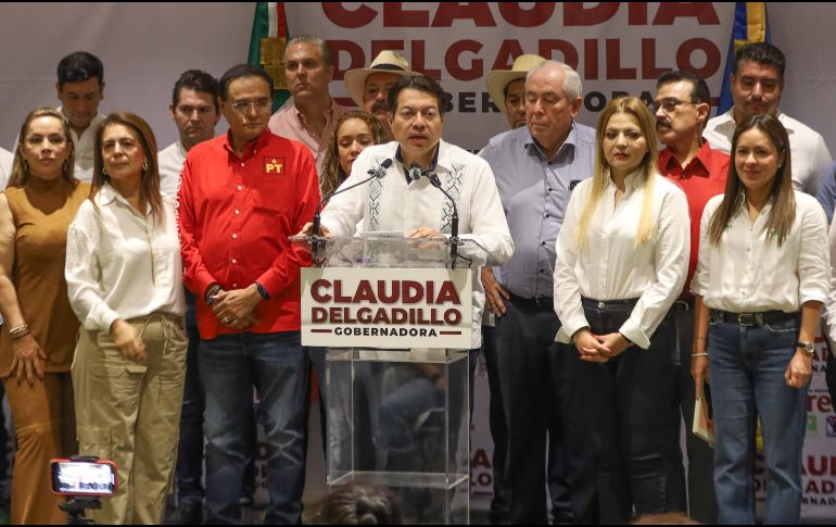 Mario Delgado criticó que hay contradicciones en el proceso electoral y los dichos de la presidenta del Instituto Electoral y de Participación Ciudadana de Jalisco (IEPC), Paula Ramírez. EL INFORMADOR / A. NAVARRO