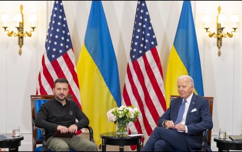 Zelensky agradeció el apoyo de Estados Unidos. ESPECIAL / X / @POTUS