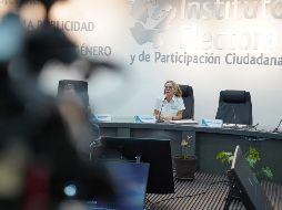 La presidenta del Instituto Nacional Electoral (IEPC), Paula Ramírez Höhne, aseguró que ni ella ni el personal del organismo se dejarán amedrentar. ESPECIAL/ X/ @iepcjalisco.