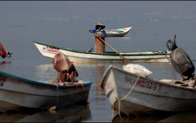 El lado de Chapala es el más grande de México, pero está lejos de encontrarse en su máxima capacidad. AFP / U. Ruiz