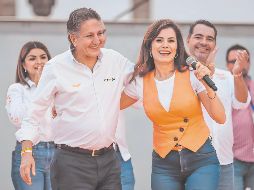 Juan José Frangie y Verónica Delgadillo harán equipo con el Gobierno del Estado para continuar con el proyecto político. ESPECIAL