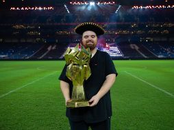 Ibai Llanos se mostró en malas condiciones en su aparición por el AICM. ESPECIAL / X @ibaiLlanos