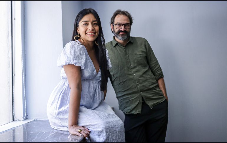 Entrevista con el Director Alejandro Gerber y la Actriz Adriana Paz en el marco del 39 Festival Internacional de Cine de Guadalajara (FICG). EL INFORMADOR/ H. Figueroa.