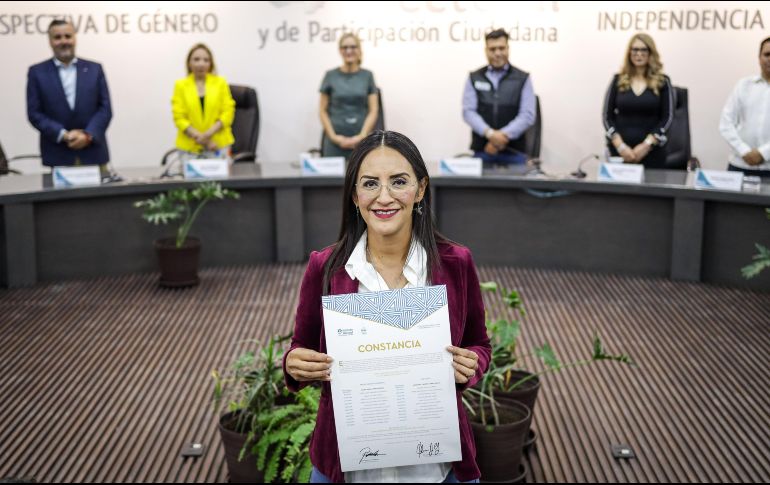 Laura Imelda Pérez dijo que buscará enfocarse en la seguridad con más y mejores policías. EL INFORMADOR/H.FIGUEROA