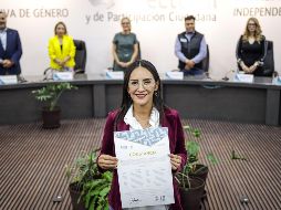 Laura Imelda Pérez dijo que buscará enfocarse en la seguridad con más y mejores policías. EL INFORMADOR/H.FIGUEROA