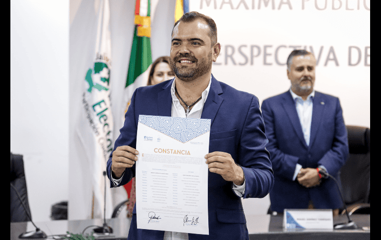 Gerardo Quirino Velázquez señaló que va a abordar los temas importantes del municipio como es el transporte público con la próxima conclusión de la línea 4 del Tren Ligero. EL INFORMADOR/ H. Figueroa.