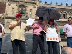 El vocero de la CNTE exhortó a quienes integrarán la próxima legislatura realizar reformas a favor de los trabajadores. SUN / Y. Ruiz