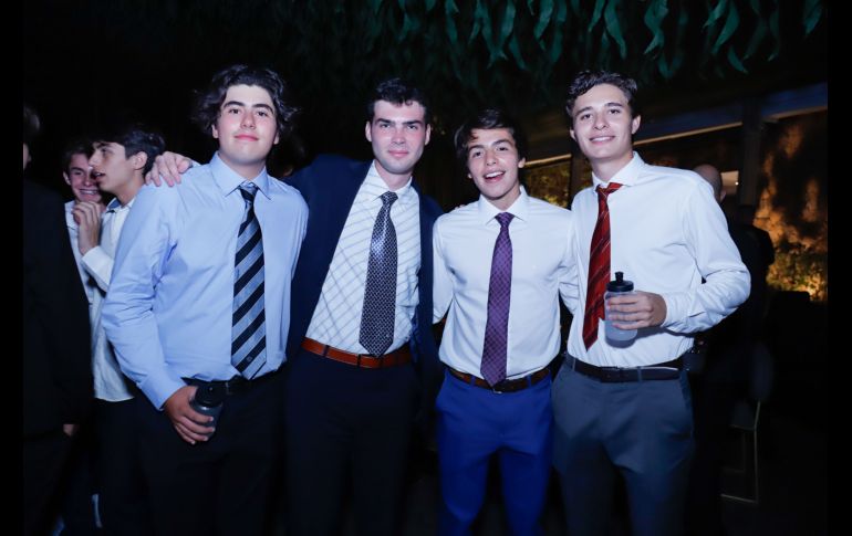 Santiago González, David Donev, Alejandro Quesada y Miguel Hermosillo. GENTE BIEN JALISCO/ Claudio Jimeno