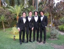 Máximo Díaz de León, Pablo García de Quevedo, Mateo García y Juan Pablo Martín. GENTE BIEN JALISCO/ Esmeralda Ecamilla