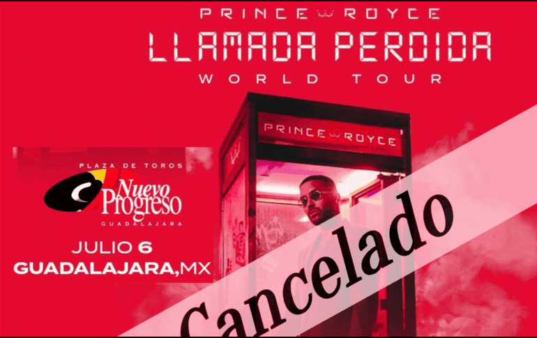 La cancelación se llevo a cabo por motivos de logística y producción ajenas al cantante. ESPECIAL / INSTAGRAM