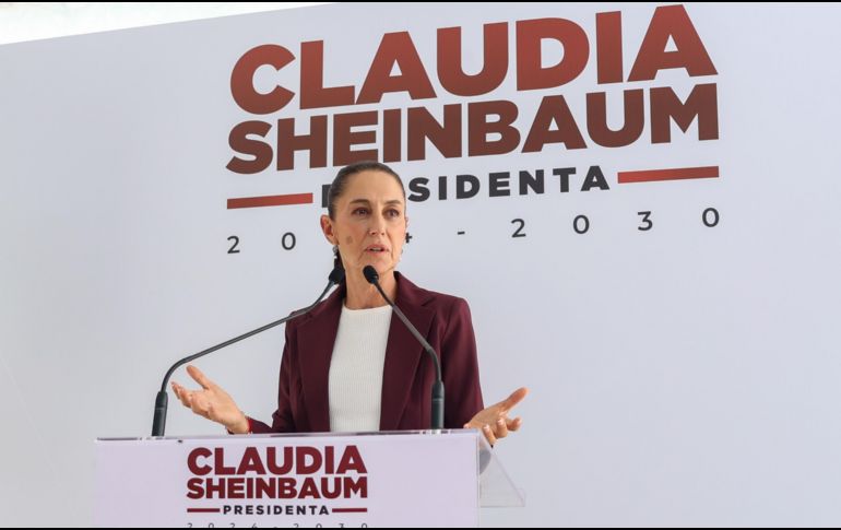 Claudia Sheinbaum dijo que “...no es menor lo que hizo Ecuador con México, no es un asunto de sentarse a platicar”. SUN/ H. Salvador.
