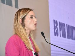 Mariana Rodríguez, excandidata de Movimiento Ciudadano a la alcaldía de Monterrey. SUN / E. Vázquez