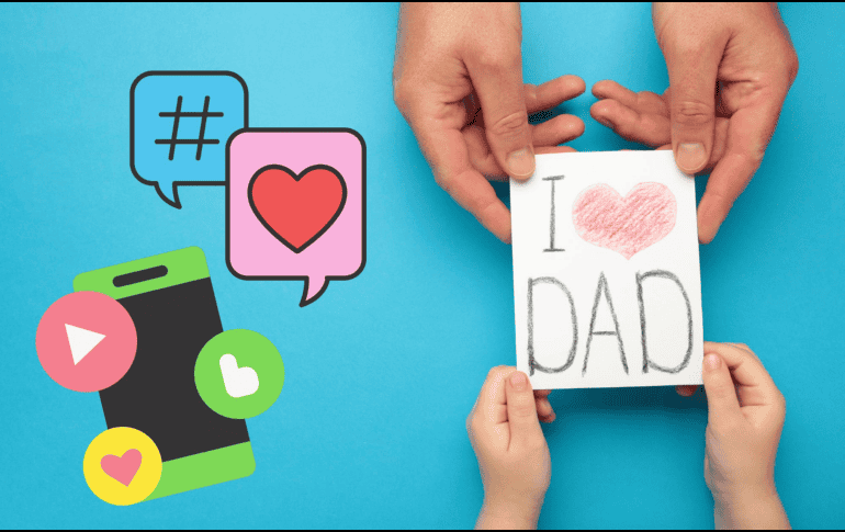 Dedica un tierno mensaje a papá y demuéstrale cuánto lo quieres en este día especial. CANVA