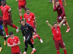 El conjunto Suizo venció a la selección de Hungría en el cierre de la primera jornada para el Grupo A. EFE / OLIVIER MATTHYS