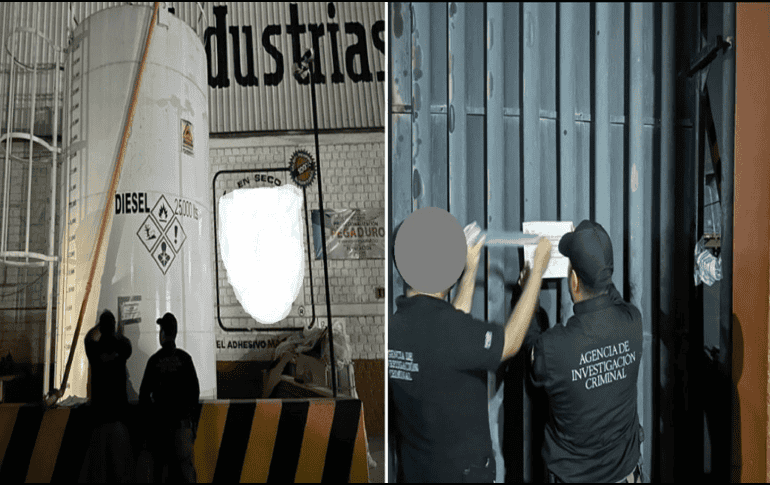 En el sitio, también fueron aseguradas dos bombas despachadoras y un tanque. ESPECIAL