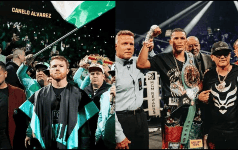 La tensión entre David Benavidez y Saúl “Canelo” Álvarez sigue en aumento. Instagram/ @canelo, @benavidez300.