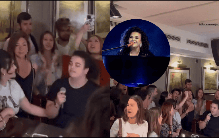 Después de la entrega del Premio Unlock Her Future 2024 Edición LATAM, Lucero Mijares asistió a un canta bar en Madrid donde puso el ambiente y se llevó la noche. X -TWITTER-/ Teo33823532Teo