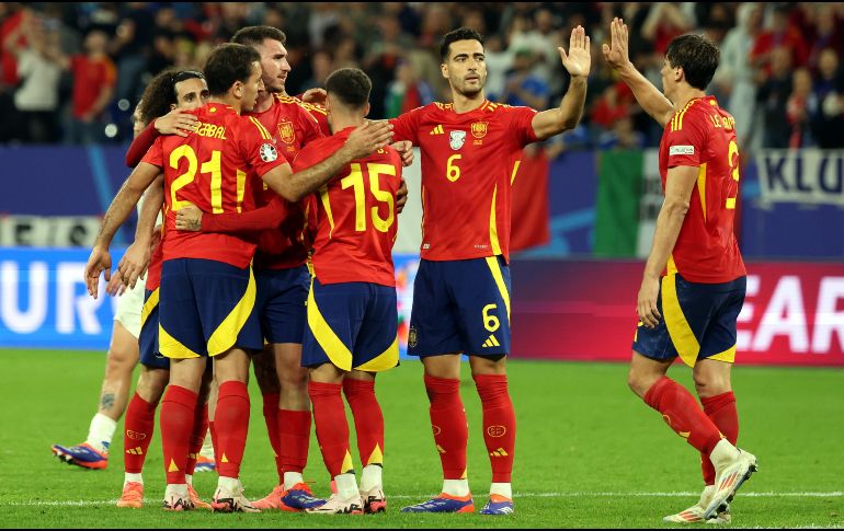 Los españoles demostraron que van con todo para seguir avanzando en esta Eurocopa 2024. EFE/ F. VOGEL.