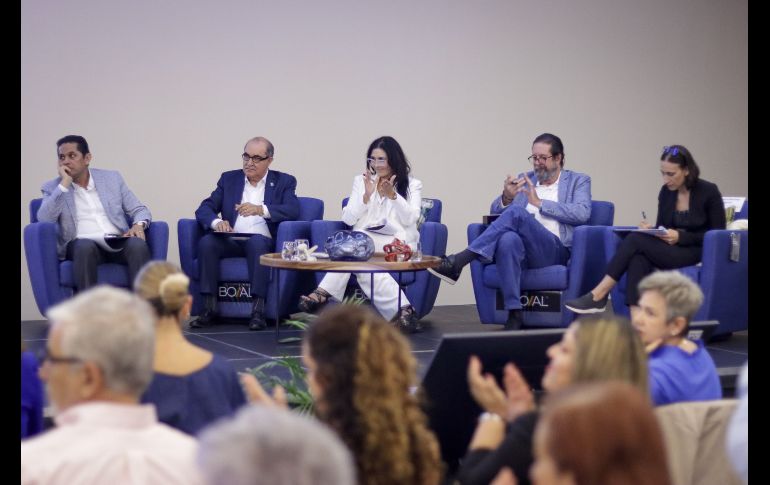 Esta tarde fueron premiados los mejores proyectos con impacto social por parte de la Fundación Expo Guadalajara en el Bumerán Social: Pitch con propósito. EL INFORMADOR / H. Figueroa