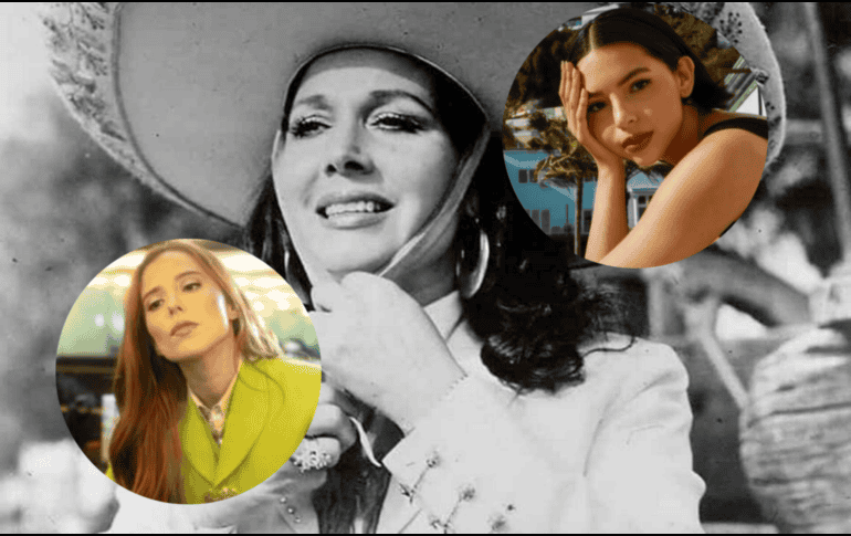 El parecido entre las jóvenes cantantes y “La reina de la canción mexicana”, Flor Silvestre, es impresionante. ESPECIAL/ INSTAGRAM/ majo_aguilar/ angela_aguilar