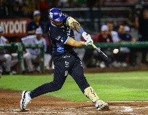 La ofensiva de los Charros despertó con un  cuadrangular de Jacob Nottingham en la tercera entrada. CORTESÍA/Charros de Jalisco