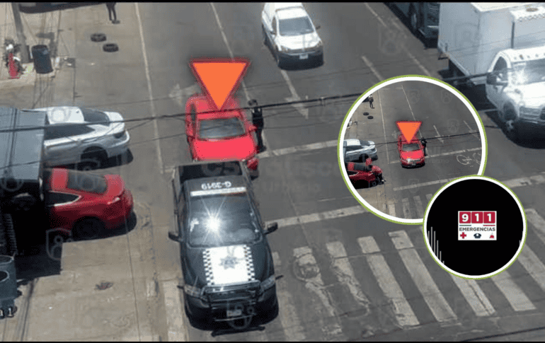 En el despliegue operativo se dio seguimiento al vehículo hasta que se consiguió interceptarlo; como resultado, se logró la detención de un masculino y  del vehículo. ESPECIAL/Escudo Urbano C5