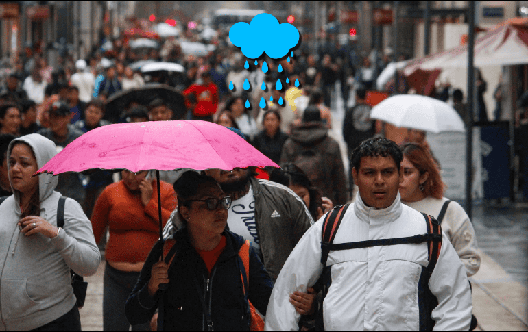 No se descarta la presencia de algunos chubascos dispersos sobre algunos puntos de Guadalajara en horas de la tarde. SUN / ARCHIVO