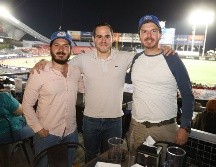 Juan Pablo Lomelí, Eduardo Banda y Carlos López. GENTE BIEN JALISCO/ Antonio Martínez