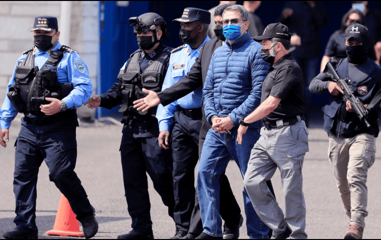 Hernández fue arrestado en su casa de Tegucigalpa, la capital hondureña, tres meses después de dejar el cargo en 2022. EFE / ARCHIVO