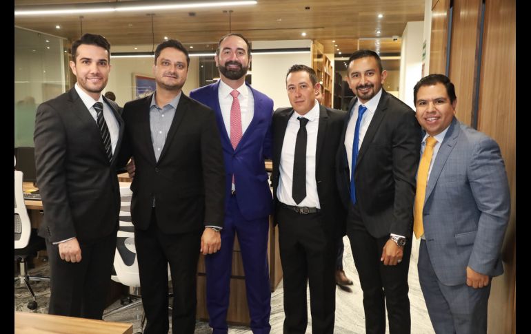 Neto Robles, Carlos del Vivar, José Pablo Ramos, Jorge Tejeda, Víctor Islas y José Alberto López. GENTE BIEN JALISCO/ Antonio Martínez