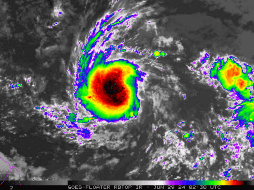 Existe la posibilidad de que se convierta en el primer huracán del año antes de llegar al mar Caribe. ESPECIAL/The Weather Alert P.R.