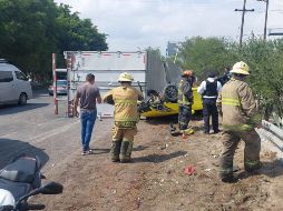 Cinco personas resultaron lesionadas, entre ellas dos hombres y dos mujeres. ESPECIAL / UEPCBJ 