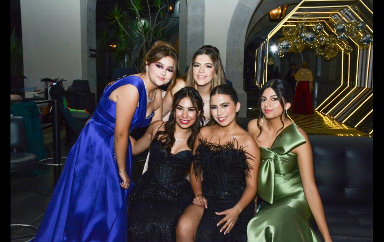 Karen Barreto, Daphne Rivera, Valeria Muratalla, Diana Castro y Camila Seger. GENTE BIEN JALISCO/ Marifer Rached