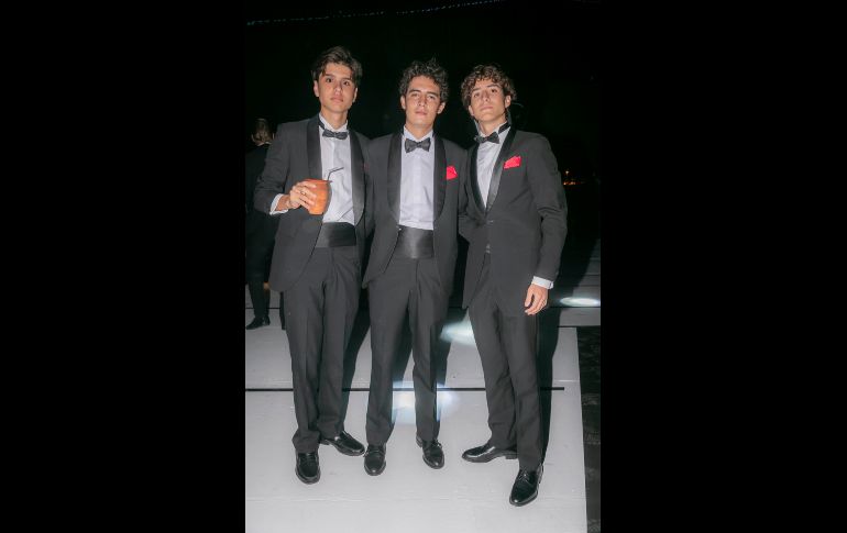 Pablo Martínez, Santiago Michel y Diego Gómez. GENTE BIEN JALISCO/ Antonio Rodríguez