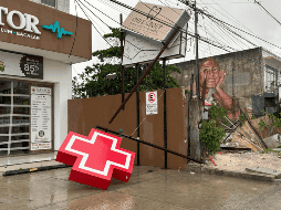 Fotografía de daños causados tras el paso del huracán 