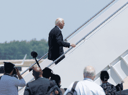 Luego de que se filtrara que Joe Biden dijo que no organizaría reuniones después de las ocho de la noche para dormir más, la Casa Blanca informó que solo era una broma. EFE / R. SACHS / POOL