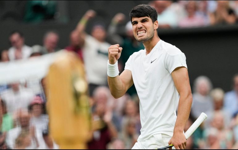 Carlos Alcaraz llegó a marca de 12-1 en juegos que se tienen que definir en cinco sets. AP/A. Pezzali