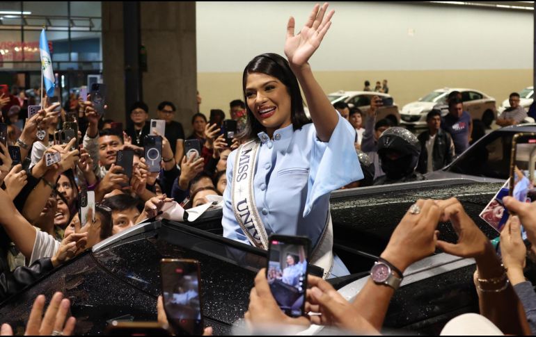 Sheynnis Palacios, Miss Universo 2023, se encuentra de visita en Guatemala como parte de su gira como soberana de la belleza universal. EFE/ Mariano Macz