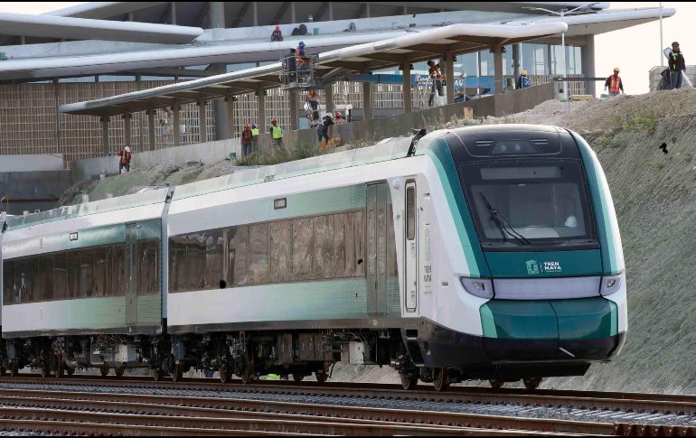 El Tren Maya, obra inaugurada en diciembre pasado que en total contempla más de mil 500 kilómetros en los estados de Quintana Roo, Campeche, Yucatán, Chiapas y Tabasco, suspendió sus viajes el jueves. SUN / ARCHIVO