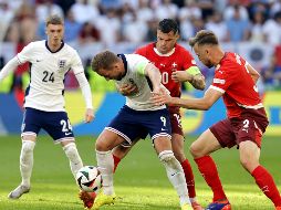 Los ingleses perdieron la final de la Eurocopa en el 2021 ante Italia también en penales, y ahora espera a su rival de la próxima ronda el miércoles en Dortmund. EFE / R. Wittek